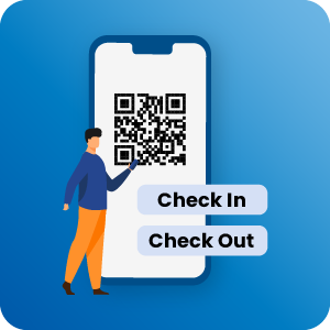 QR/Barcode Check-In-Out Logo